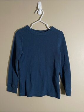 Joe Fresh Boys Navy Long-Sleeve Waffle Knit Top - Size 5T